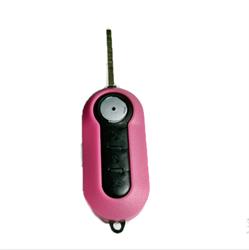 COVER ADATTABILE PER CHIAVE FIAT NEW 500/FIAT PUNTO EVO (ROSA)