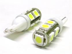LUCI DI POSIZIONE A 9 LED SMD ATTACCO T10 W5W 24V