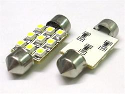 LUCI TARGA E ABITACOLO,MODELLO SILURO A 9 LED SMD 36mm 24V