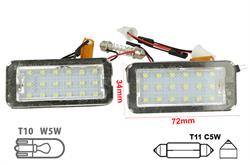 KIT LUCI TARGA CON LED SMD PER FIAT 500