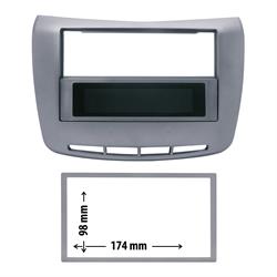 MASCHERINA 2DIN-ISO LANCIA DELTA 08>ANTRACITE METALLIZZATO