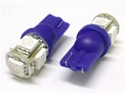 LUCI POSIZIONE A 5 LED SMD CON ATTACCO T10 W5W