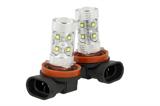 LAMPADA LED H8 CON 18 LED SMD 12V-30W BIANCO GHIACCIO