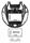 MASCHERINE PER AUTORADIO 2DIN NERO FORD B-MAX 12>