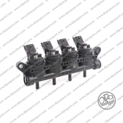 RAIL 4 INIETTORI GAS GIRS12 TIPO M NERO
