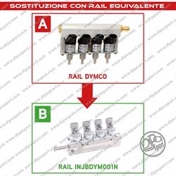 RAIL INIETTORI GAS EQUIVALENTI DYMCO