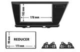 ADATTATORE PER VANO AUTORADIO CON CORNICE DI RIDUZIONE