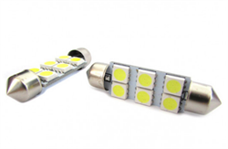 LUCI TARGA E ABITACOLO,MODELLO SILURO A 6 LED SMD 41mm 12V