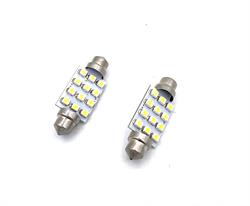 LUCI TARGA E ABITACOLO, MODELLO SILURO A 6 LED SMD 41mm 24V