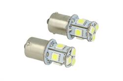 LAMPADE LED BA15S G18,5 R5W 24V COLORE BIANCO PIEDI DRITTI 5050