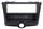 MASCHERINA CON FORO 2ISO-ISO COLORE NERO TOYOTA YARIS 03>06