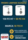 PROMO LAMPADE ALOGENE H7 150 PZ + H4 50 PZ