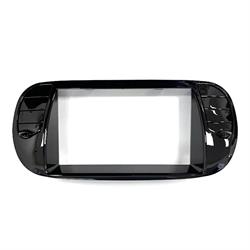 ADATTATORE AUTORADIO FIAT 500'07>C/CLIMA COLORE NERO LUCIDO 2DIN