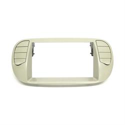 ADATTATORE AUTORADIO FIAT 500'07>C/CLIMA COLOR CREMA 2DIN