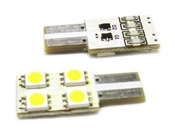 LAMPADA LED A 4 LED SMD 5050 CON ATTACCO T10 W5W 12V