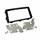 KIT MONTAGGIO AUTORADIO MITSUBISHI OUTLANDER 2DIN NERO LUCIDO