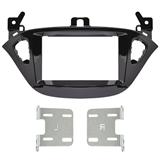 KIT MONTAGGIO AUTORADIO OPEL ADAM 2012>/CORSA E NERO LUCIDO 2DIN