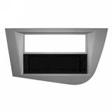 MASCHERINA MONTAGGIO AUTORADIO NUOVA SEAT LEON 2ISO SILVER