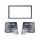 MASCHERINA MONTAGGIO AUTORADIO BMW SERIE 5 E39 '97>'03 2DIN