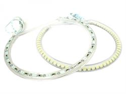 COPPIA ANGEL EYES LED SEMICERCHIO 127mm 60 SMD 3528