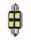 LAMPADA LED,MODELLO SILURO A 4 LED SMD 5050 36mm 12V