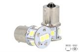 LAMPADA LED 7SMD BA15SR5W 24V 5W PIEDI DRITTI SMD 5050 BIANCO