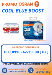 PROMO OSRAM COOL BLUE BOOST (10 CP H7) r