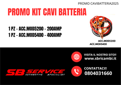 PROMO KIT CAVI BATTERIA