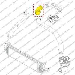 TUBO INTERCOOLER SX FOCUS C MAX 1.6 d