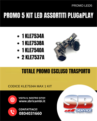 PROMO 5 KIT LED ASSORTITI PLUG&PLAY - AUTUNNO 2025