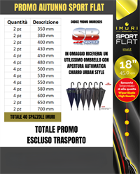 PROMO AUTUNNO SPORT FLAT - AUTUNNO 2025 (40 PZ ASSORTITI)
