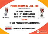 PROMO LAMPADE ALOGENE OSRAM H7CLC + H4CLC (150 H7 + 50 H4)