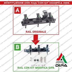 RAIL INIETTORI GAS DACIA RENAULT 1.0 b NUOVO ORIGINALE