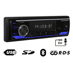 AUTORADIO 1 DIN M-DL4100BT USB-SD-BLUETOOTH-AUX - LINEA MACROM