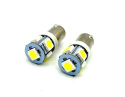 LUCI DI POSIZIONE A 2 LED SMD LATERALI  BA9S T4W 24V