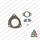 KIT GUARNIZIONI TURBINA NISSAN RENAULT 3.0 d NUOVO ORIGINALE