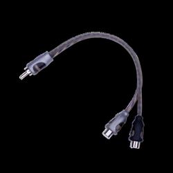 ADATTATORE SDOPPIATORE RCA 1 MASCHIO 2 FEMMINA A Y