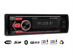 RADIO 1 DIN MACROM DL5100BT CON BLUETOOTH E MICROFONO ESTERNO