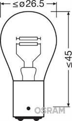 LAMPADA ALOGENA OSRAM P21/5W BA15D 12V