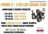 PROMO KIT LED CANBUS 55W (3+2 KIT H1-H4-H7)