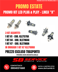 PROMO KIT LED PLUG & PLAY - LINEA A (3+1 KIT ASSORTITI)
