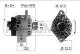 ALTERNATORE MOTORI 1.9 ALFA/FIAT/OPEL/VAUXHALL