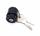 INTERRUTTORE ACCENSIONE FIAT 500/126 CON GHIERA NERA
