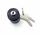 INTERRUTTORE ACCENSIONE FIAT 500/126 CON GHIERA NERA