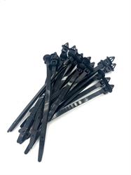 CONF. 20 FASCETTE STRINGICAVO IN NYLON CON CLIP A X -6,8x156mm