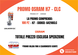 PROMO LAMPADE ALOGENE OSRAM H7CLC (100 H7)