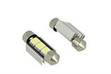 LAMPADA LED SILURO T11 C5W 3smd 5050 can bus ROSSO 36mm 24V