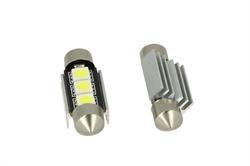 LAMPADA LED SILURO T11 C5W 3smd 5050 CANBUS colore BLU 36mm 24V