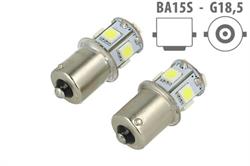 LAMPADA LED BA15S G18,5 R5W 24V COLORE ROSSO
