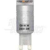 Lampada a led con attacco G9  2W   B. Caldo